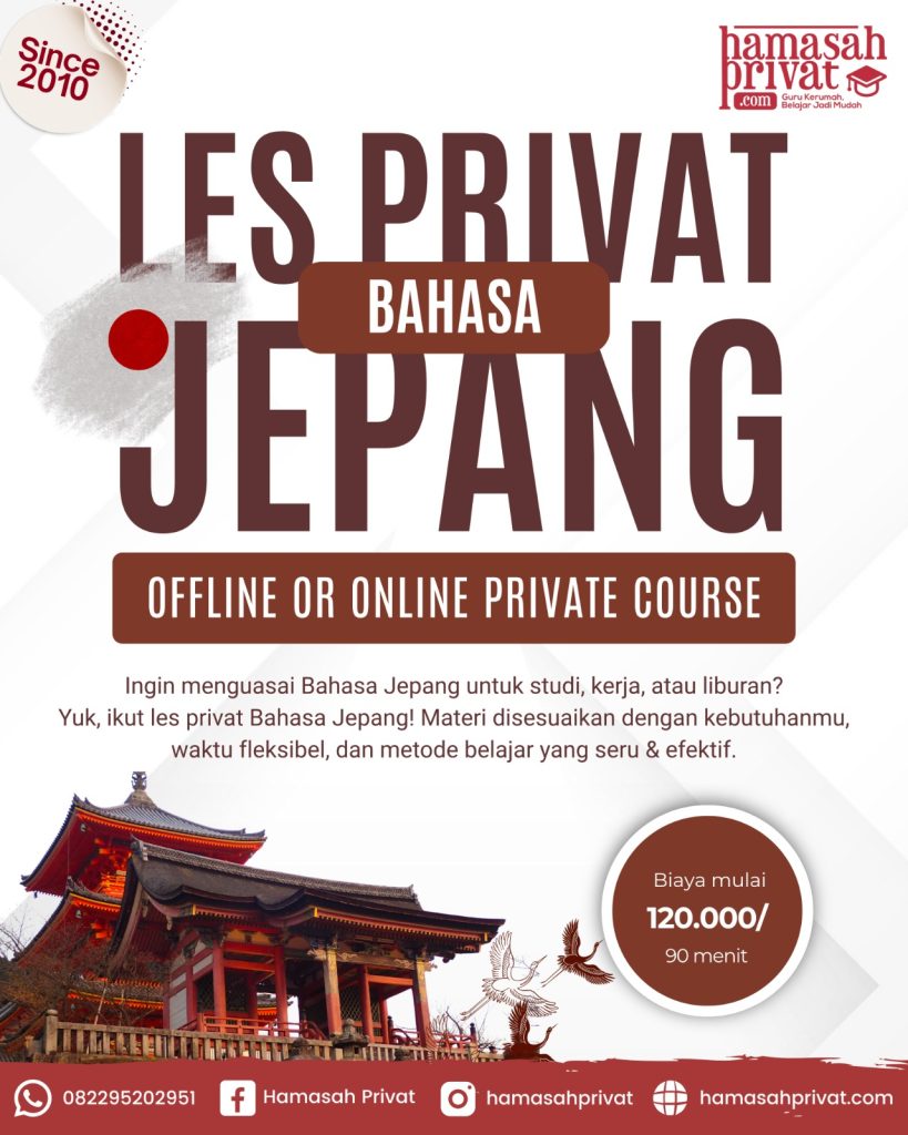 Les Privat Bahasa Jepang