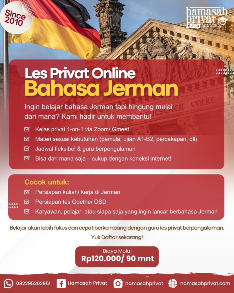 Les Privat Bahasa Jerman
